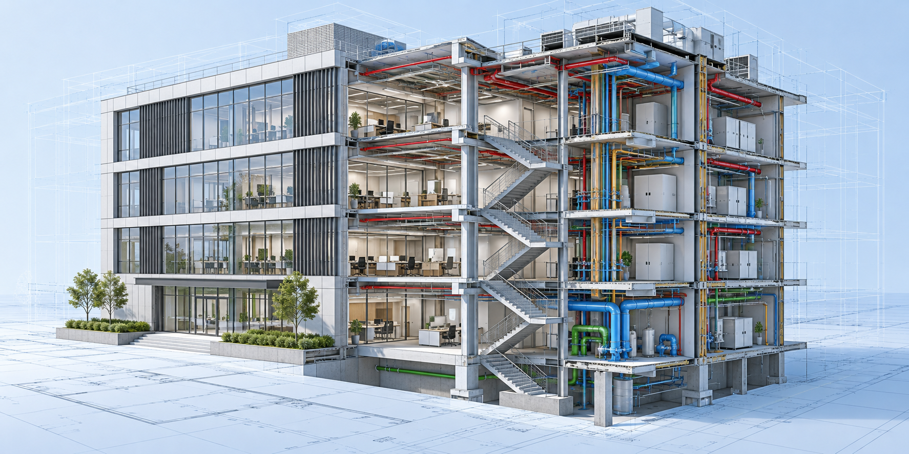 BIM 模型整合与应用服务示意